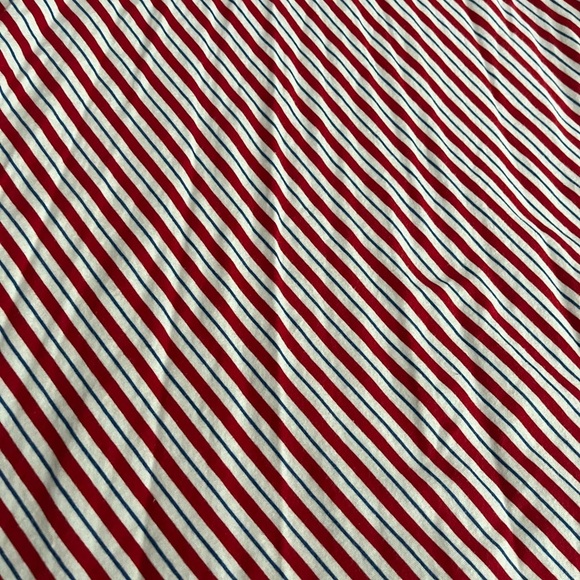 [LP] Chaps Red and White Cap Sleeve Maxi Dress - Picture 2 of 8